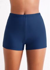 Mid Waisted Blue Swimwear Shorts
