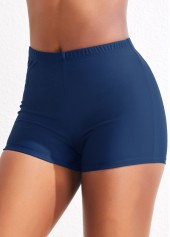 Mid Waisted Blue Swimwear Shorts