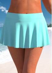Cyan Plus Size Layered Tankini Set