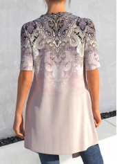 Draped Neck Tank Top and Dusty Pink Cardigan