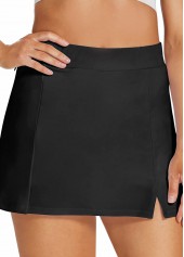 Mid Waisted Black Plus Size Pantskirt