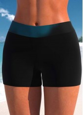 Butterfly Print Peacock Blue Ombre Tankini Set