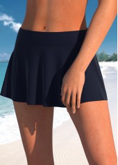 Striped Fake 2in1 Navy Tankini Set