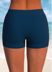 Tribal Print Bowknot Navy Tankini Set