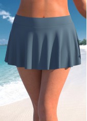 High Waisted Dark Grey Plus Size Pantskirt