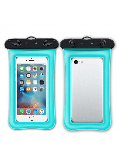 One Size Cyan Contrast Phone Case