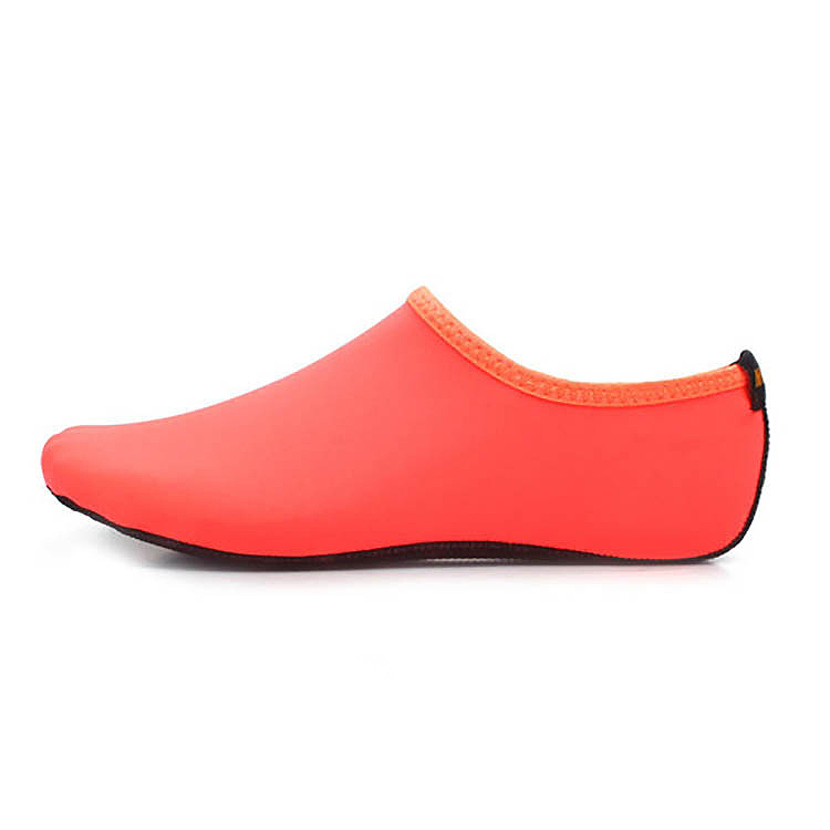 Polyester Peach Red Anti Slippery Water Shoes