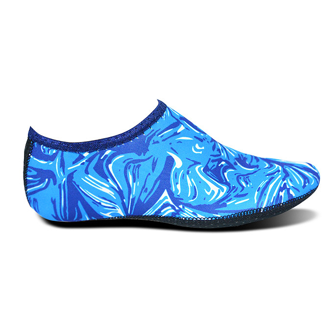 Neon Blue Dazzle Colorful Print Anti Slippery Water Shoes