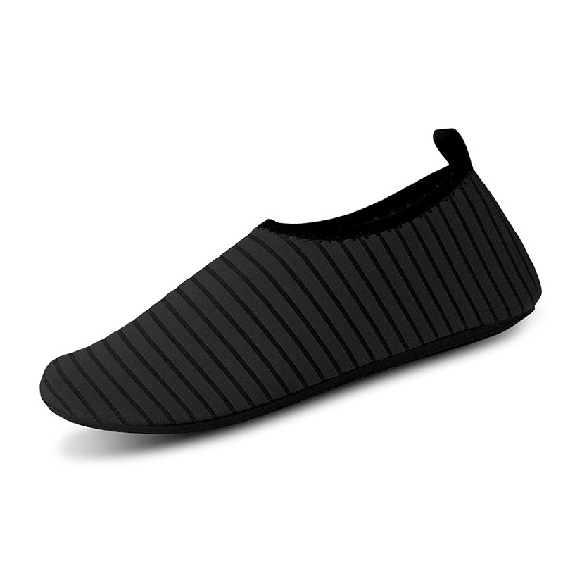 Black Anti Slippery Striped Water Shoes