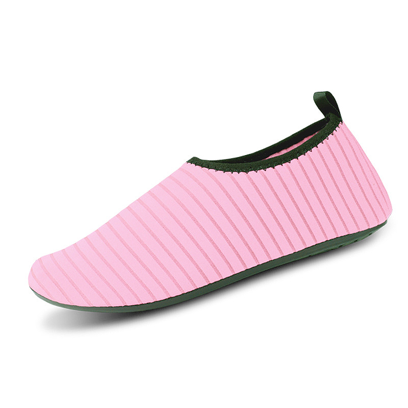 Light Pink Anti Slippery Striped Water Shoes