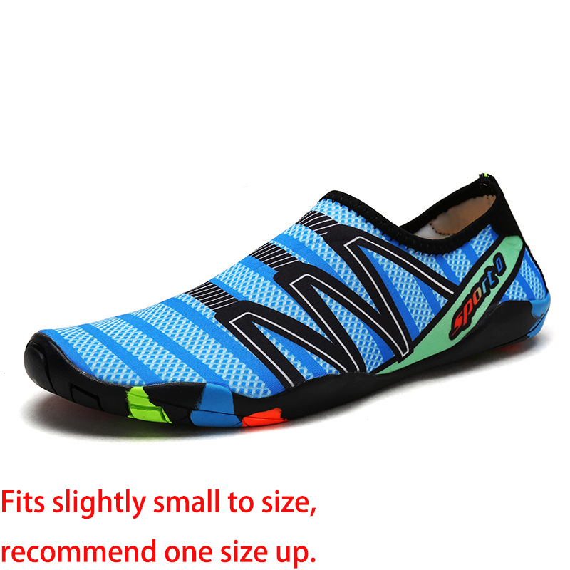 Contrast Light Blue Anti Slippery Water Shoes