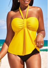 Tie Back Breathable Ginger Tankini Top-No Bottom