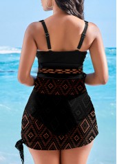 Wide Strap Lace Black Swimdress Top-No Bottom