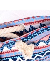 Chevron Print Zip Multi Color Hand Bag