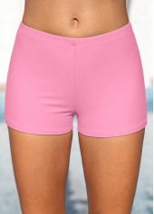 Wide Strap Tribal Print Pink Tankini Set