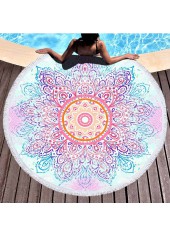 Tribal Print Multi Color Beach Blanket