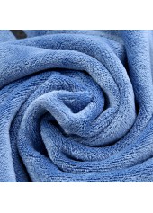 Cotton Letter Print Dusty Blue Beach Blanket