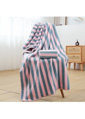 Cotton Striped Multi Color Beach Blanket