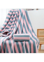 Cotton Striped Multi Color Beach Blanket