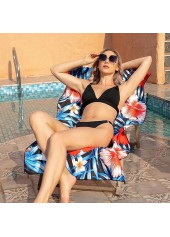 Floral Print Multi Color Polyester Beach Blanket