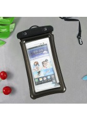 One Size Black Plastic Phone Case