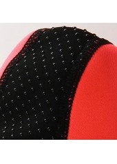 Polyester Peach Red Anti Slippery Water Shoes
