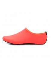 Polyester Peach Red Anti Slippery Water Shoes