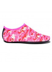 Neon Rose Red Polyester Material Water Shoes
