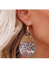 Multi Color Teardrop Animal Prints Earrings