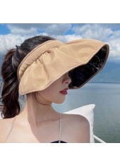 Light Camel Foldable Summer Visor Hat