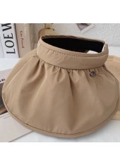 Light Camel Foldable Summer Visor Hat