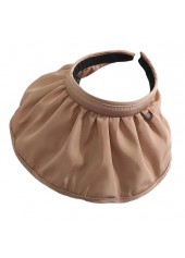 Light Camel Foldable Summer Visor Hat