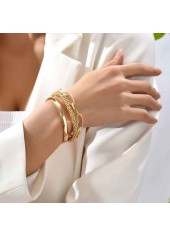 Alloy Gold Chain Design Bracelet Set