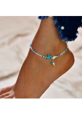 Alloy Design Star Sky Blue Anklet