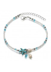 Alloy Design Star Sky Blue Anklet