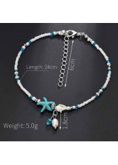 Alloy Design Star Sky Blue Anklet