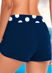 Polka Dot Circular Ring Navy Bikini Set