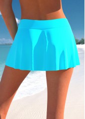 Ombre Criss Cross Cyan Tankini Set