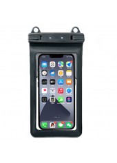 One Size Transparent Black Phone Case