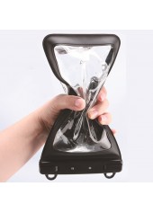 One Size Transparent Black Phone Case