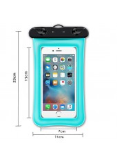 One Size Cyan Contrast Phone Case
