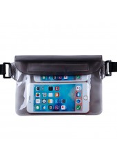 Black Plastic One Size Transparent Phone Case