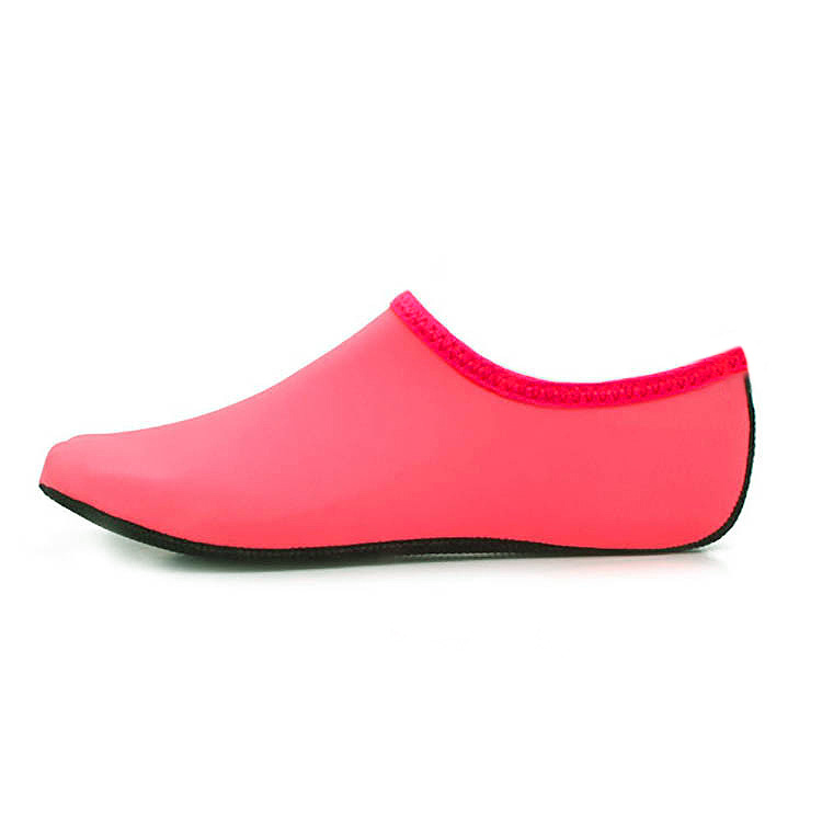 Polyester Peach Red Anti Slippery Water Shoes