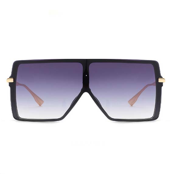 Foldable Large Frame Oversized Grey Sunglasses