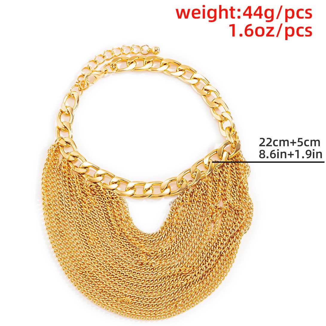 Chain Design Gold Layered Detail Anklet