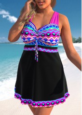Plus Size Neon Rose Red Swimdress Top-No Bottom