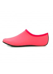 Polyester Peach Red Anti Slippery Water Shoes