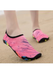 Graffiti Print Anti Slippery Pink Water Shoes