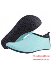 Mint Green Anti Slippery Polyester Water Shoes