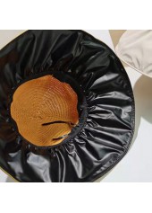 Bowknot Design Hemp Light Camel Hat